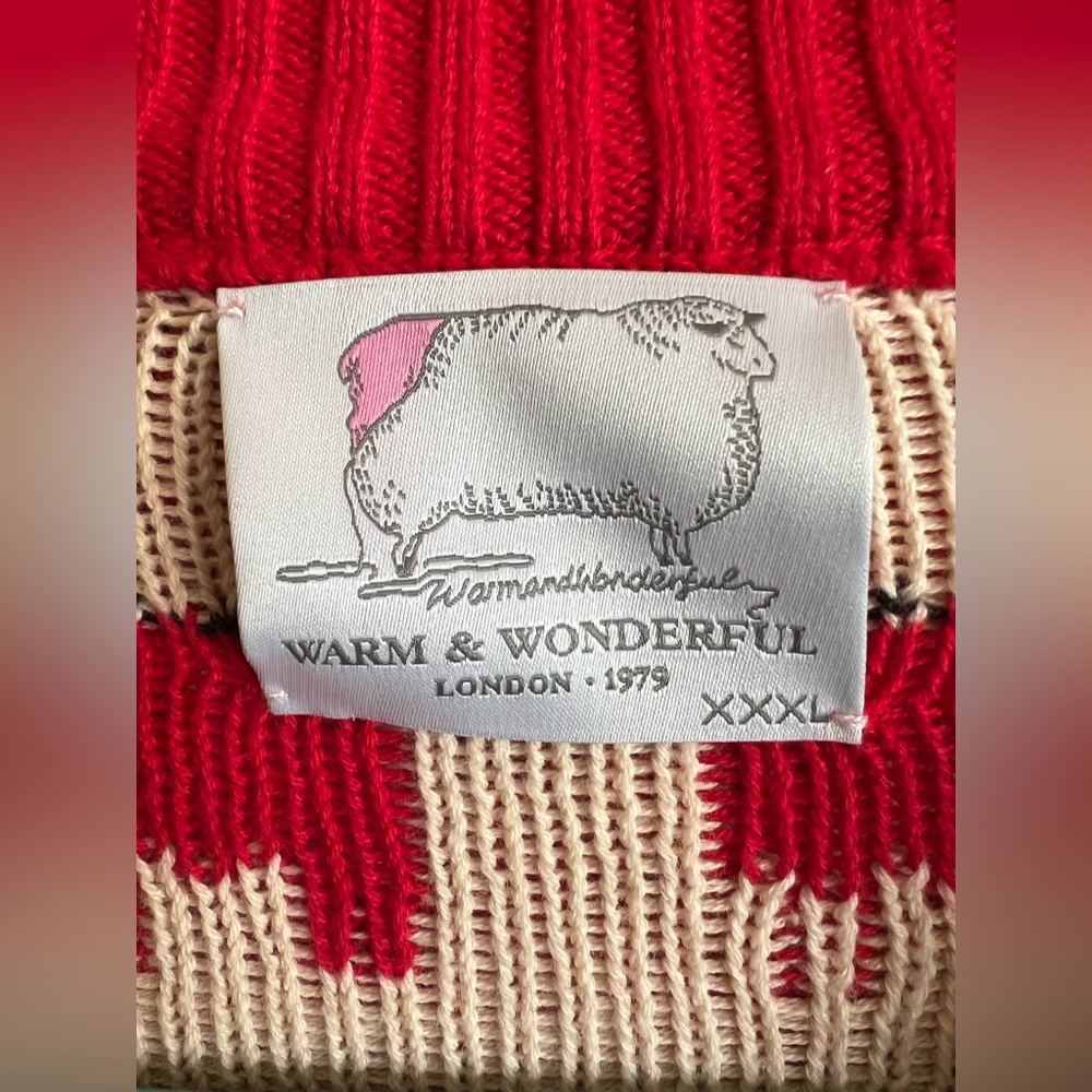 XXXL Warm & Wonderful Men's/Unisex "Diana Edition" Cotton Sheep Sweater - Picture 5 of 10